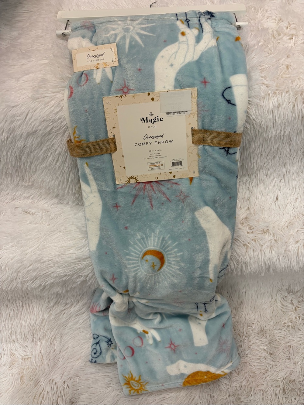 Magic Light Blue Celestial Comfy Throw